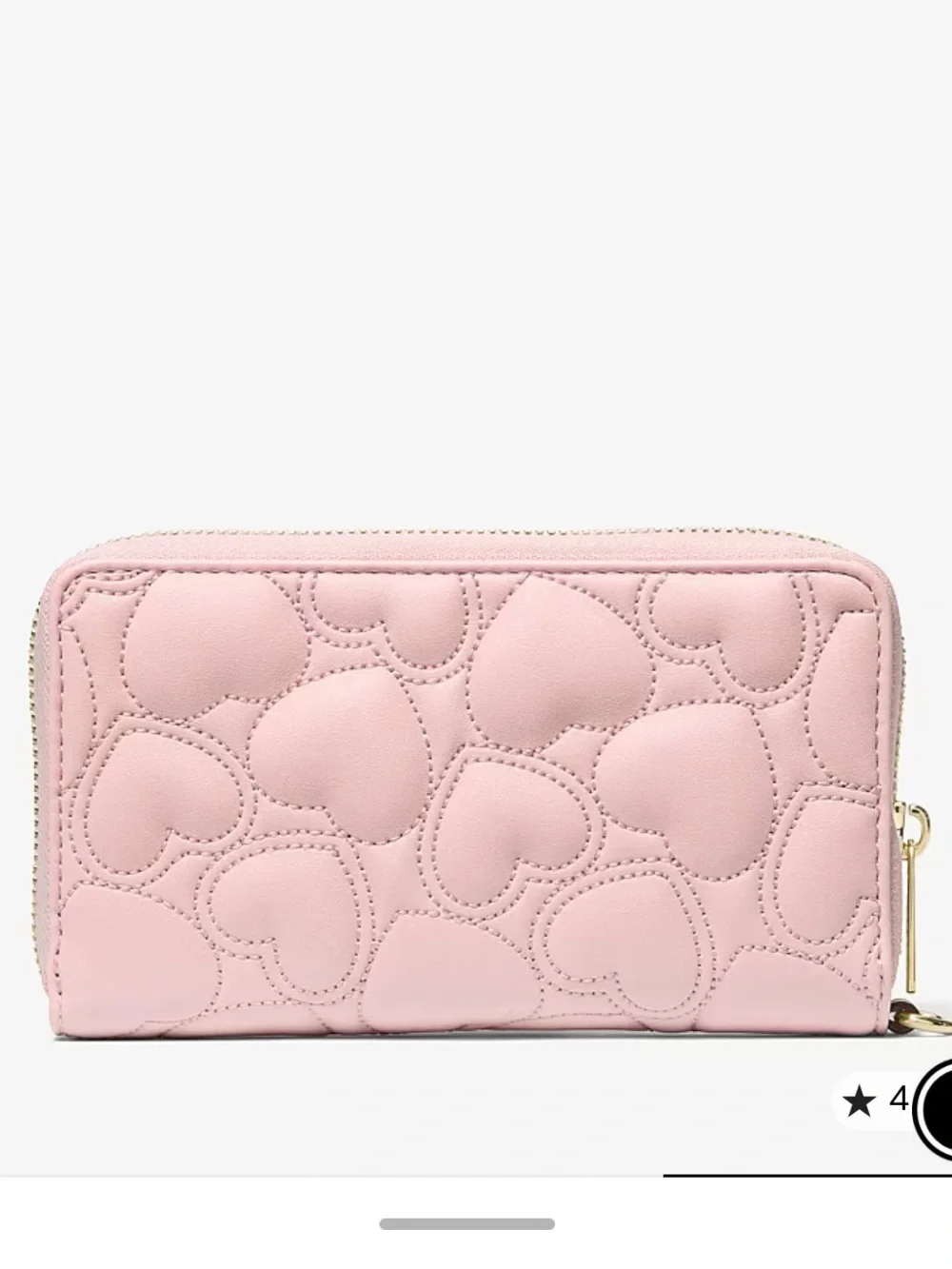 MICHAEL KORS  Jet Set Large Heart Embroidered Smartphone Wristlet Wallet Blush